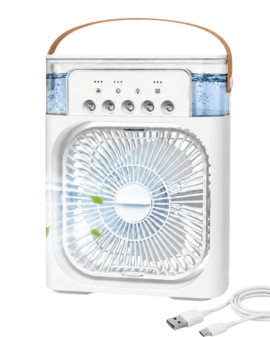 Mini Air Cooler (3-in-1 Portable Evaporative Air Cooler Fan & Humidifier)