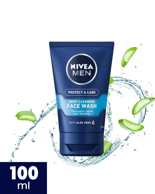 NIVEA MEN Protect & Care Deep Cleaning Face Wash 100ml