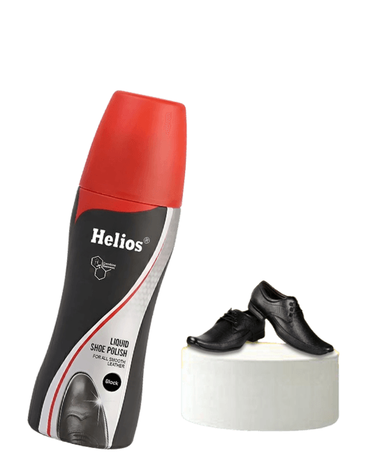 Helios Liquid Shoe Polish (Black) 80ml