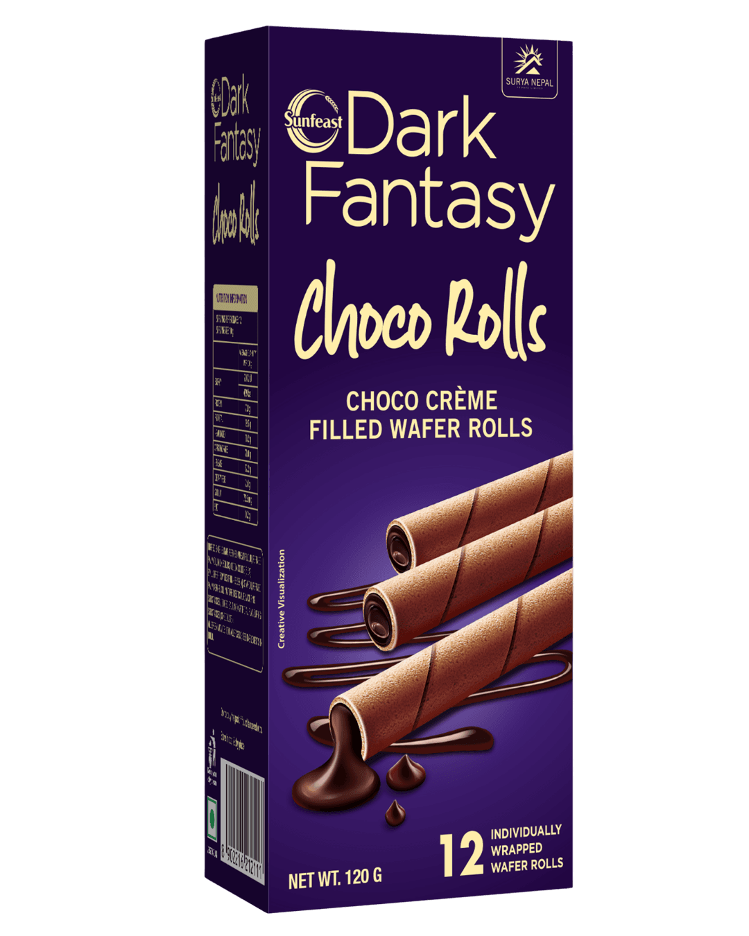 Sunfeast Dark Fantasy Choco Rolls 120g