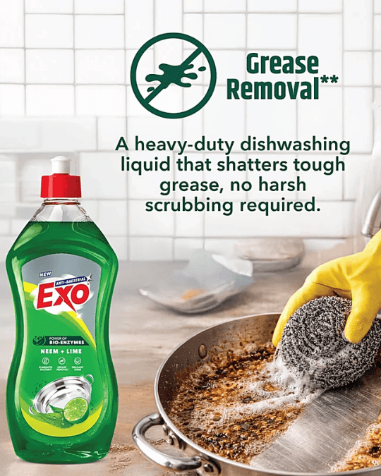 Exo Neem & Lime Anti-Bacterial Dishwash Liquid 750ml
