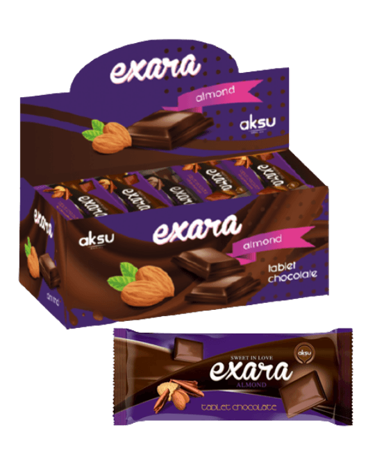 Exara Almond Tablet Chocolate 90gm