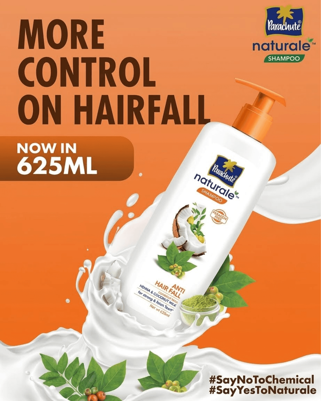 Parachute Naturale Anti Hair Fall Shampoo 625ml