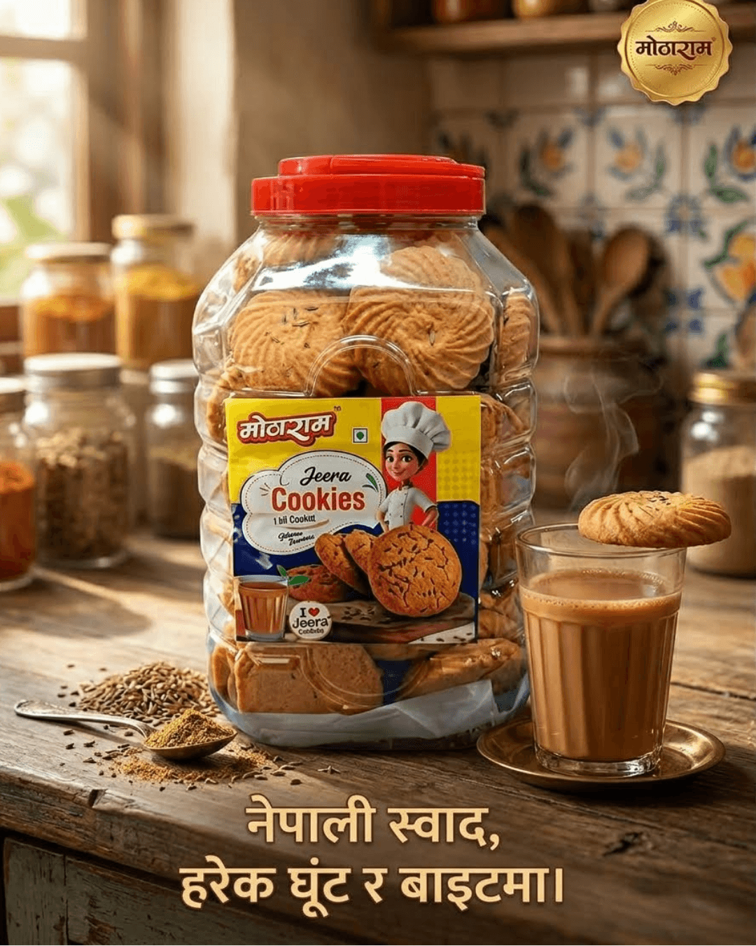 Motaram Jeera Cookies  12gm*60 psc=720gm