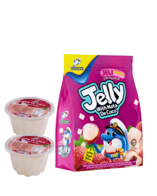 Dolphin Lychee Yogurt Jelly with Nata de Coco 320gm