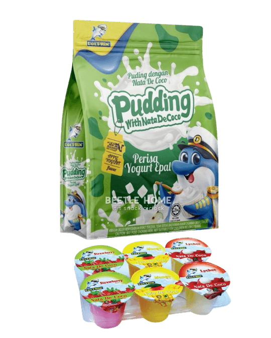 Dolphin Apple Yogurt Pudding with Nata de Coco 320g