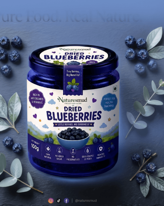 Naturesmud Dried Blueberries 100g – Premium Dried Fruit