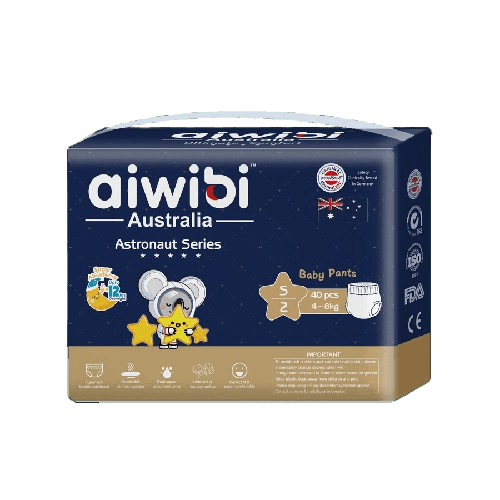 Aiwibi Diaper | Pant style | S-40 | Astronaut Series | (4-8 kg)