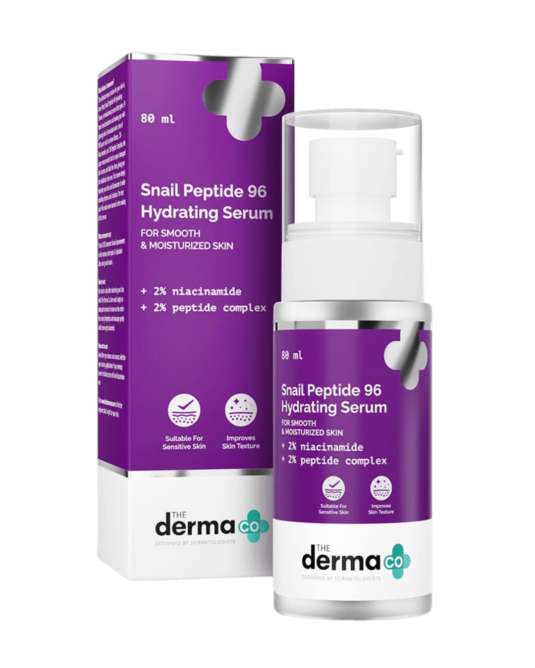 The Derma Co  | Snail Peptide 96 Hydrating Serum | 80 ml