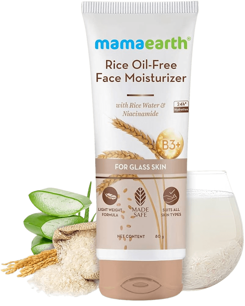 Mamaearth | Rice Oil Free Face Moisturizer | Rice Water and Niacinamide | 80g