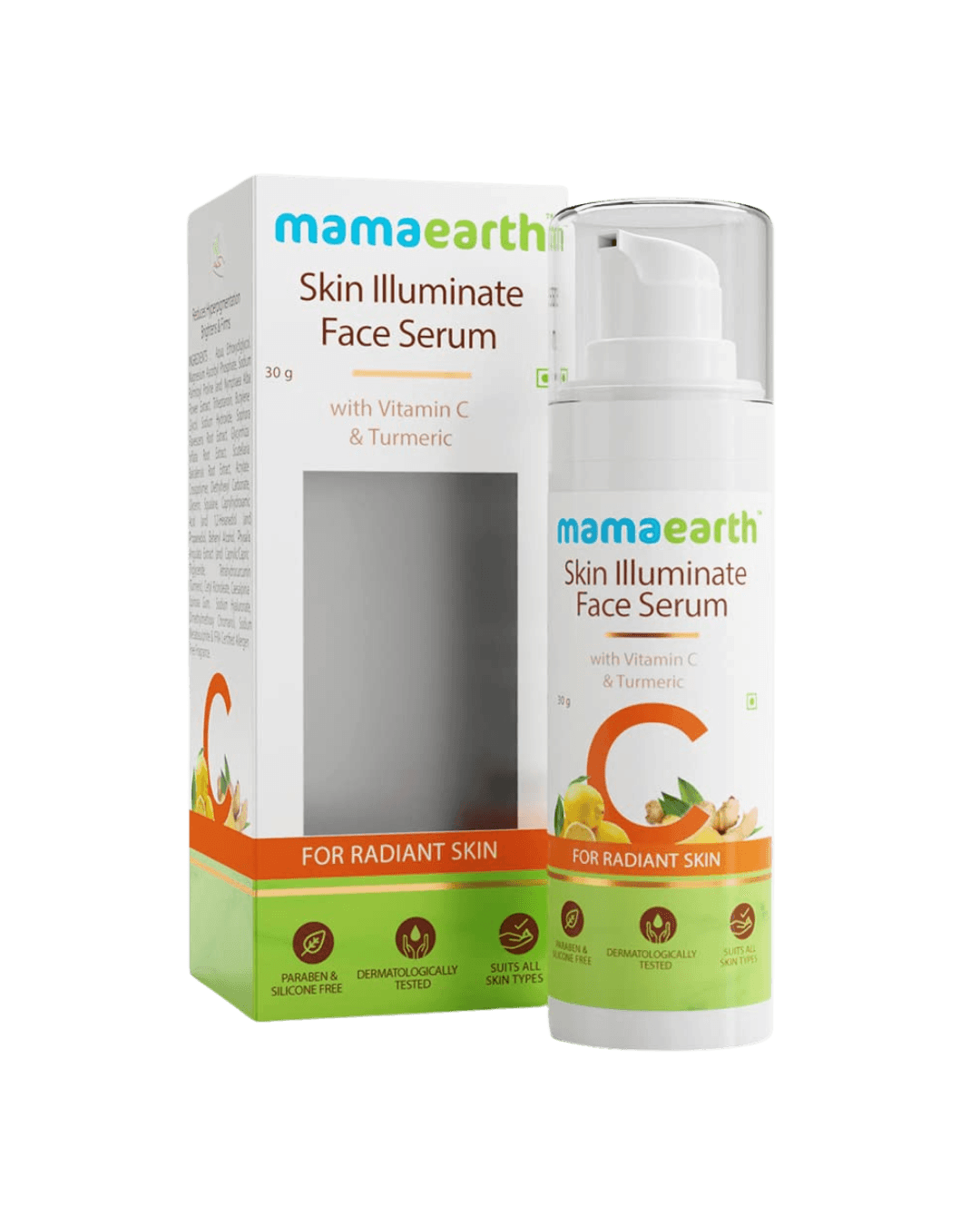 Mamaearth |Skin Illuminate Vitamin C Serum | Radiant Skin with High Potency Vitamin C & Turmeric  | 30 g
