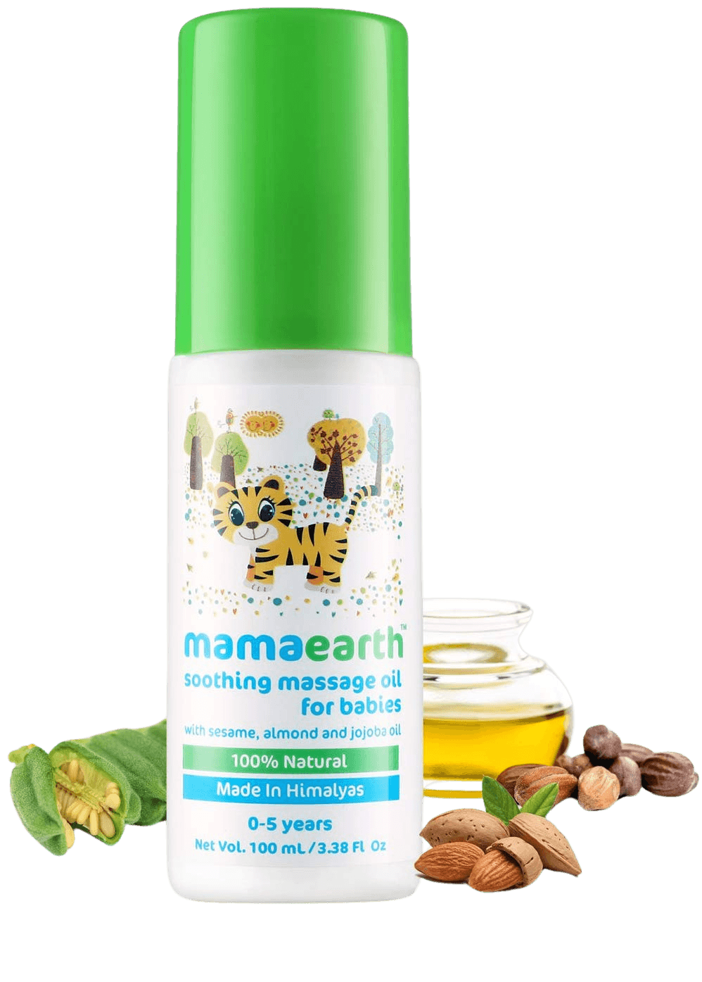 Mamaearth | Soothing Baby Massage Oil | 0-5 Yrs | 100 Ml