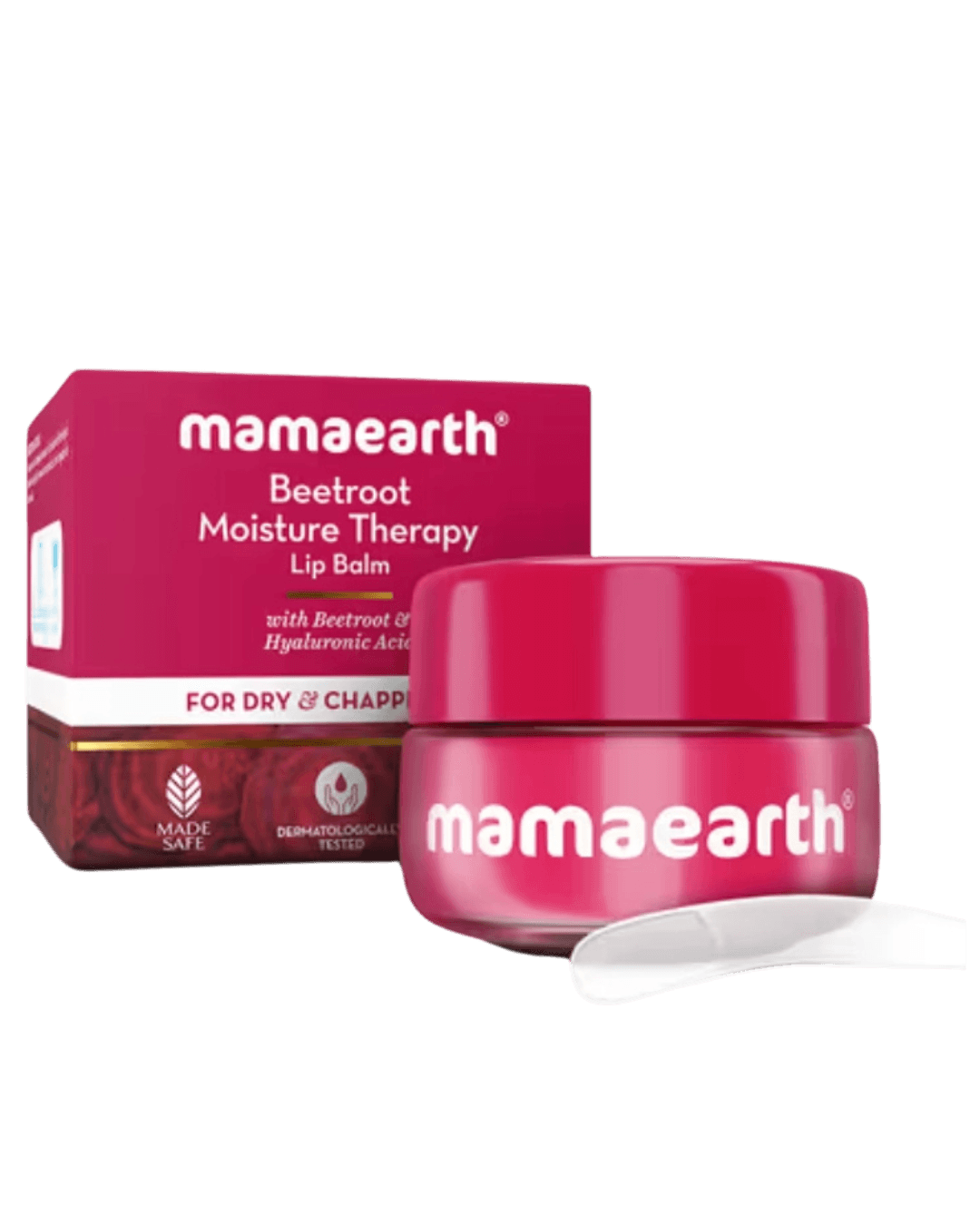 Mamaearth | Beetroot Moisture Therapy Lip Balm | Beetroot & Hyaluronic Acid | Dry & Chapped Lips | 15 g