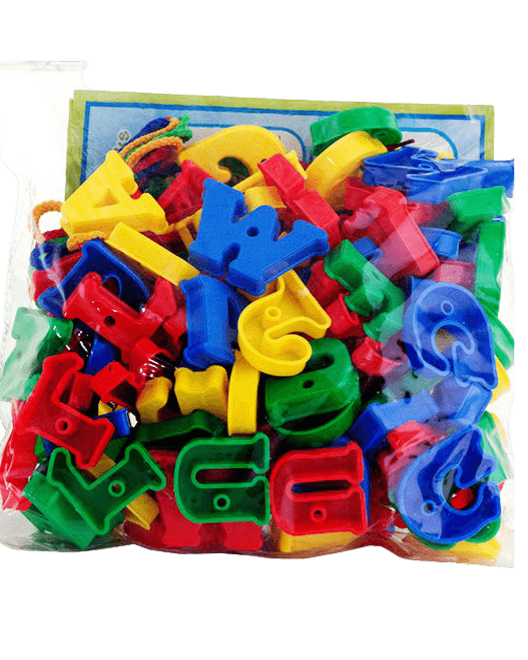 Montessori Lacing Multicolored Capital English Alphabet (ABCD) Puzzle Blocks | Baby & Toddlers