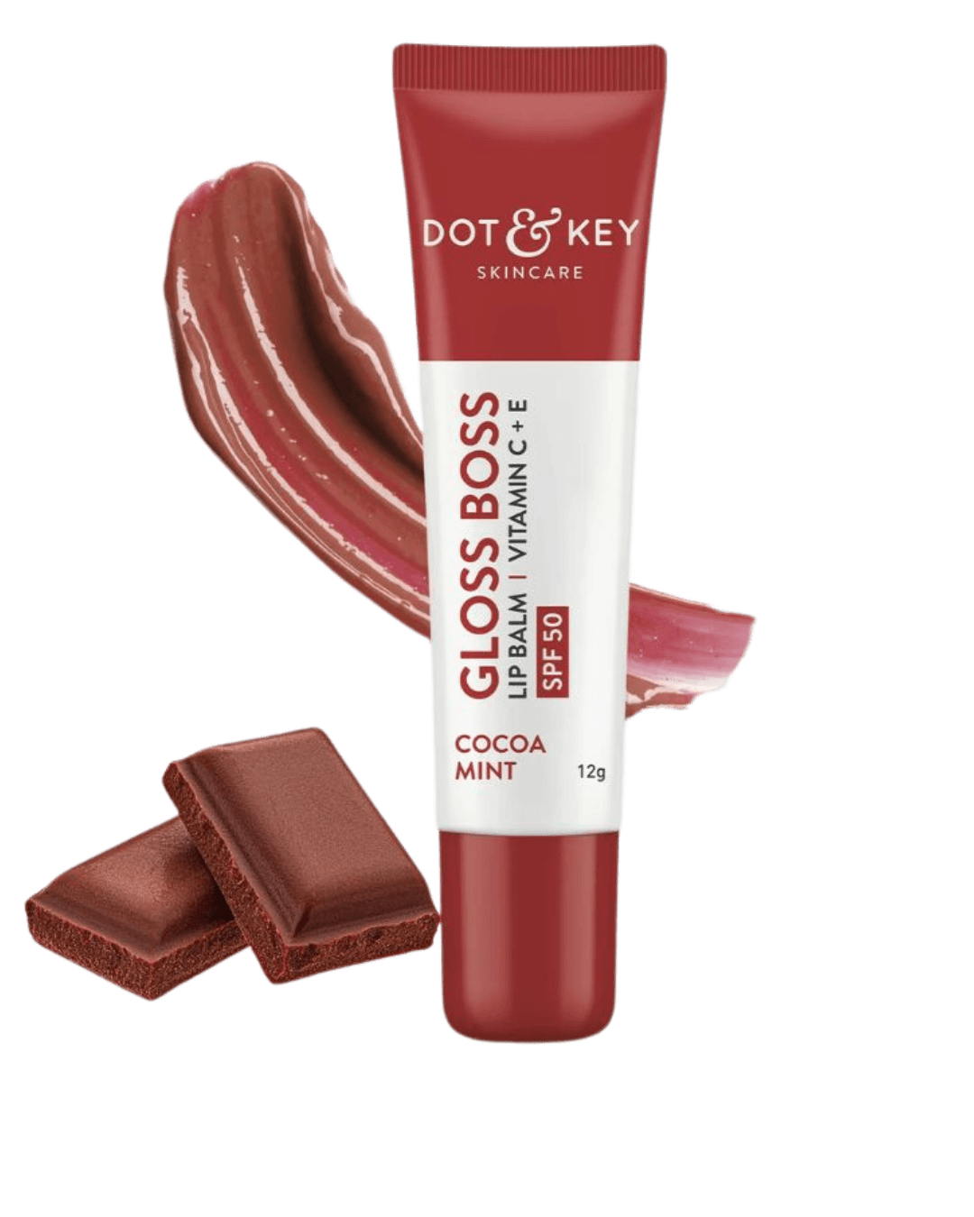 Dot & Key | Vitamin C + E Lip Balm | SPF 50 | COCOA MINT | 12g