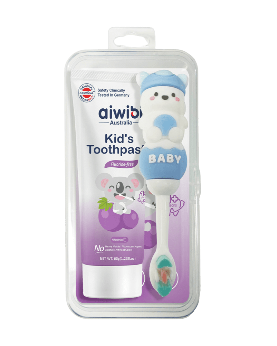 Aiwibi | Kid's Tooth Brush & Tooth Paste Combo