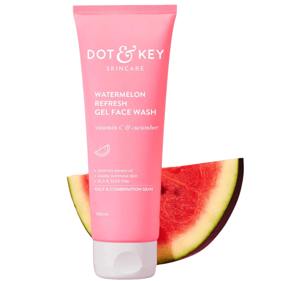 Dot & Key Watermelon Super Glow Gel Face Wash With Vitamin C & Cucumber | 100ml