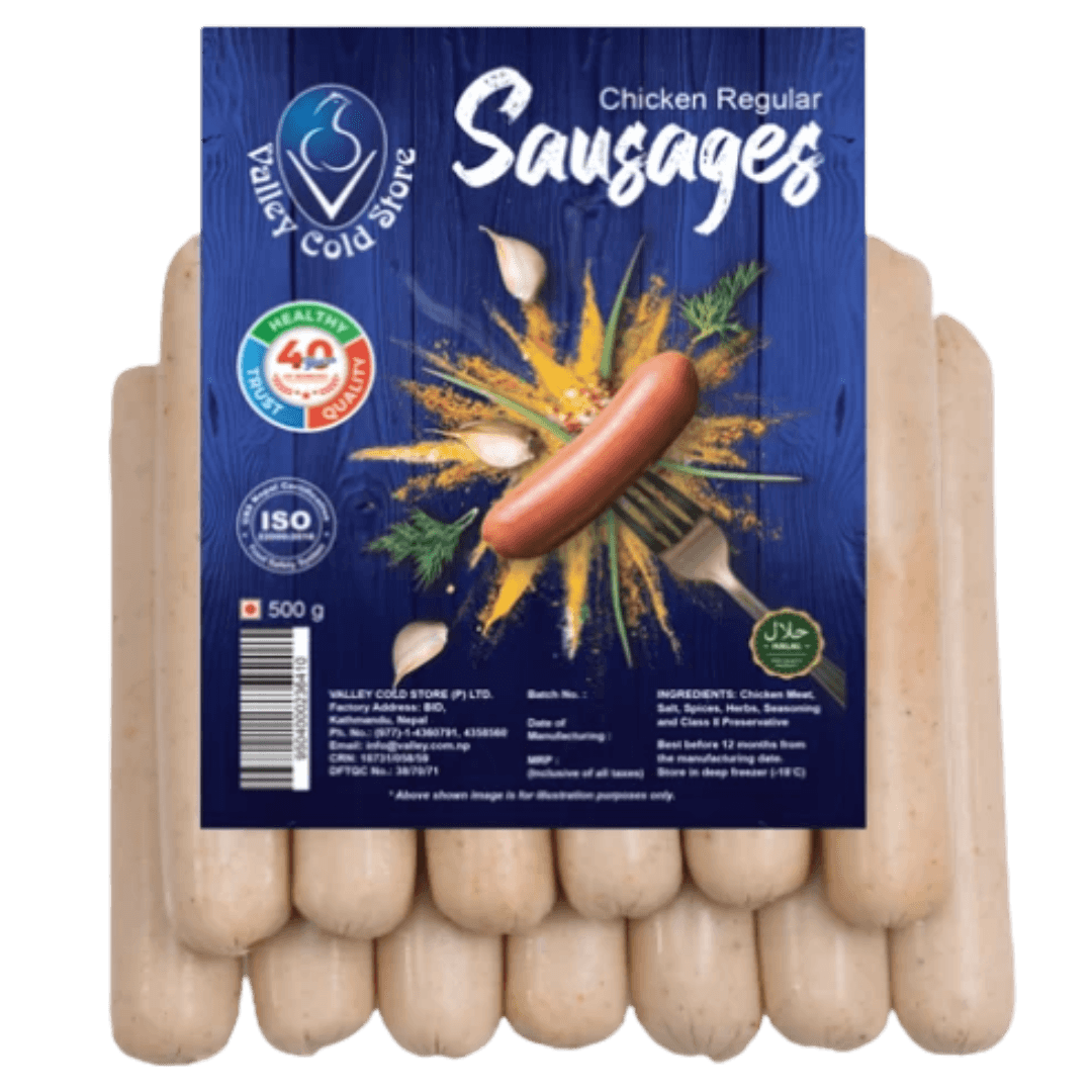 Frozen Chicken Sausage Regular | 500gm