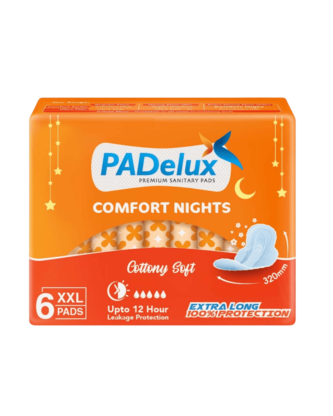 PADelux | Comfort Nights | XXL | 320 mm| 6 Pads