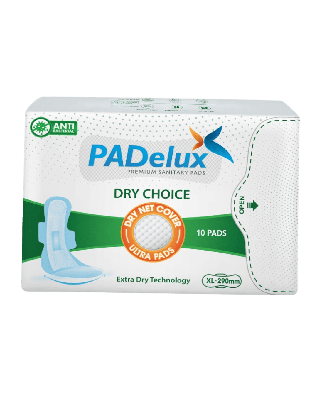 PADelux |  Dry Choice 290 mm | 10 Pads