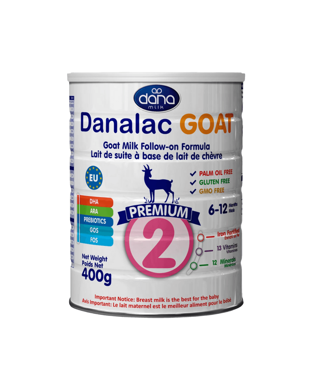 Danalac  | Goat Milk |  Infant Formula |  400g | Stage 2  |  6-12Months