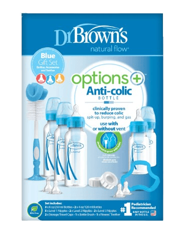 Dr. Brown's Pp Options+ Narrow Bottle Blue Gift Set-Blue