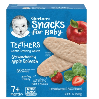 Gerber Baby Teethers - Strawberry Apple Spinach