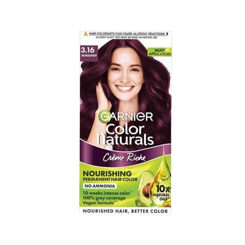 Garnier Bright Complete Naturals Burgundy Hair Color | Shade 3.16