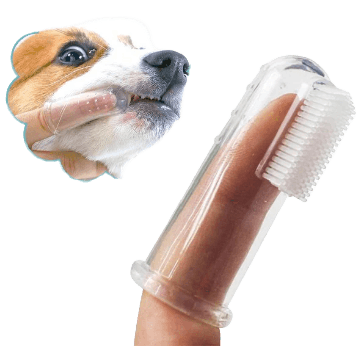 1 Pcs Super Soft Silicone Finger Pet Toothbrush – Oral Care Tool for Dogs & Cats