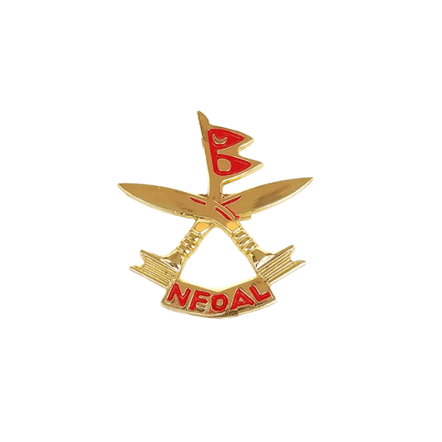 Nepali Flag with Khukuri Badge for Boys