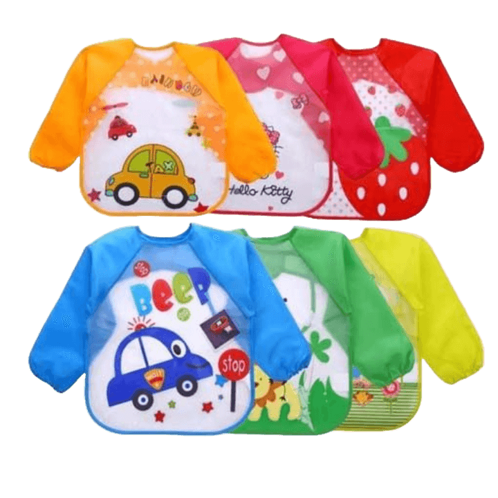 Waterproof Full-Sleeve Baby Bib for 1–5 Years Old