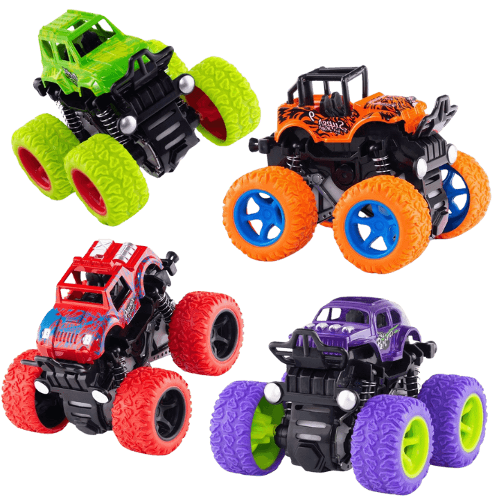 Monster Trucks Friction‑Powered Inertia Cars for Kids