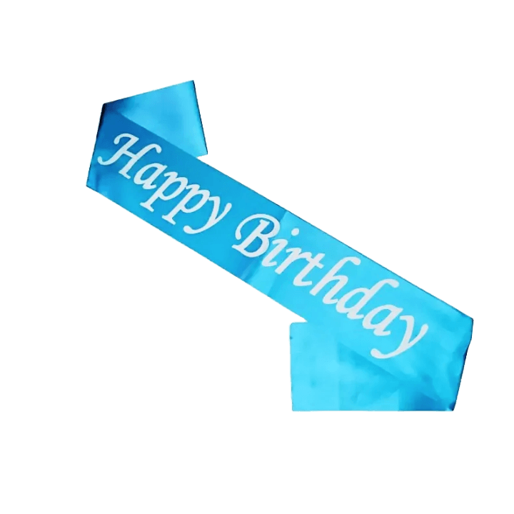 Happy Birthday Glitter Sash