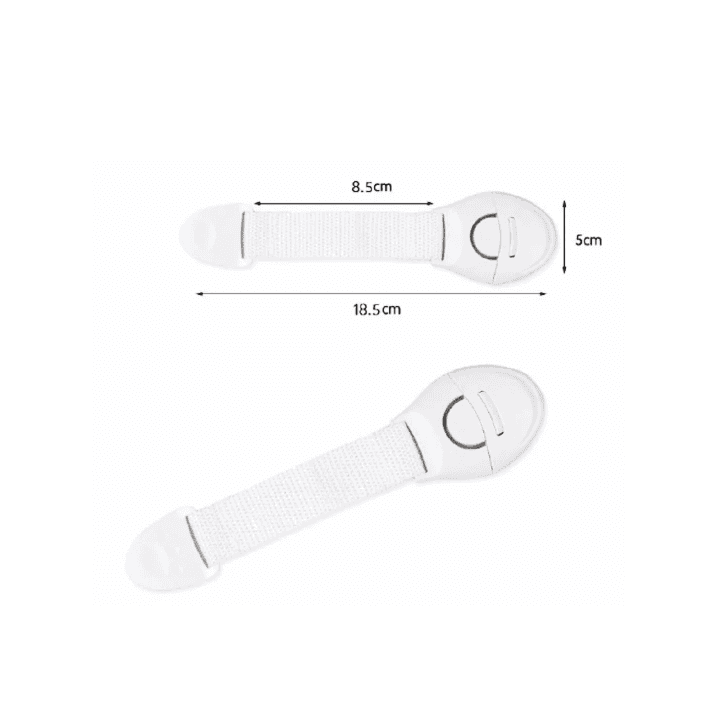 Child Safety Lock for Doors and Cabinets – Adjustable Strap Lock for Baby Protection