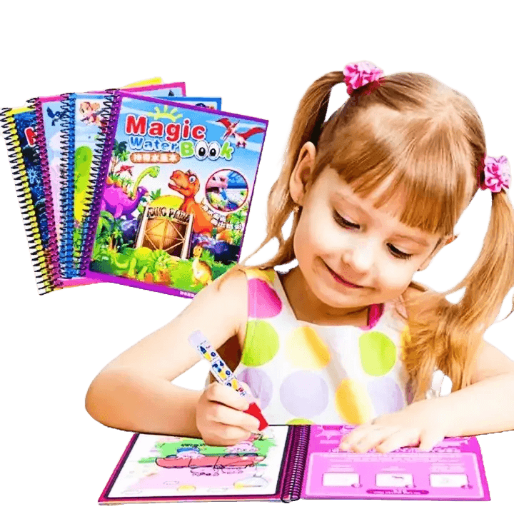 Magic Water Drawing Book for Children with Water Pens