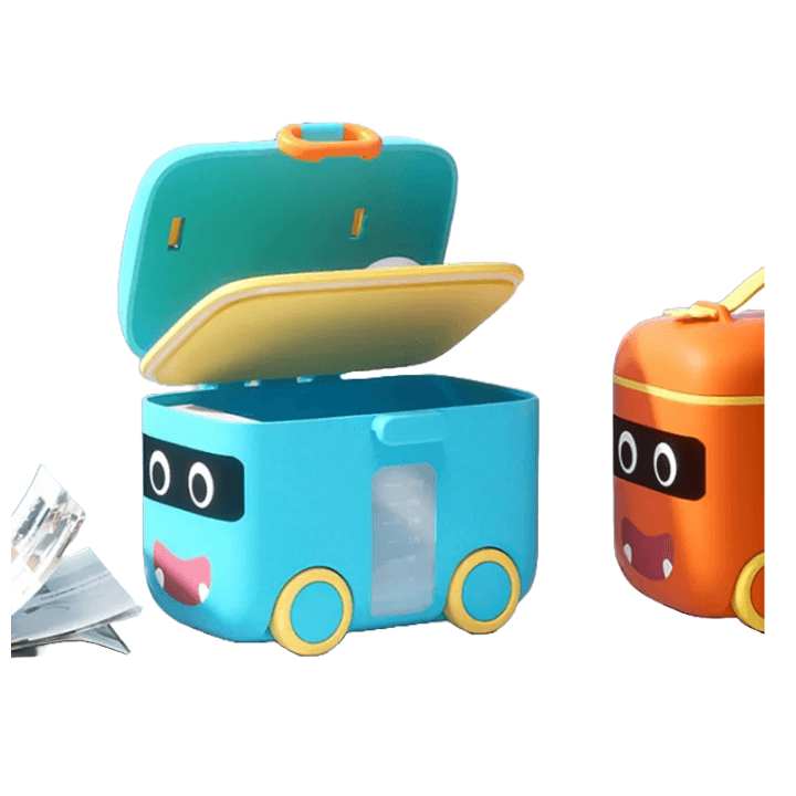 Portable Baby Milk Powder Dispenser & Multi‑Function Meal Box