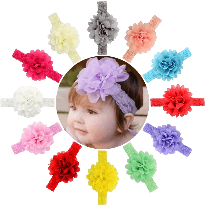 3 Pcs Baby Hair Band Set – Assorted Color Fashion Hairbands for Kids