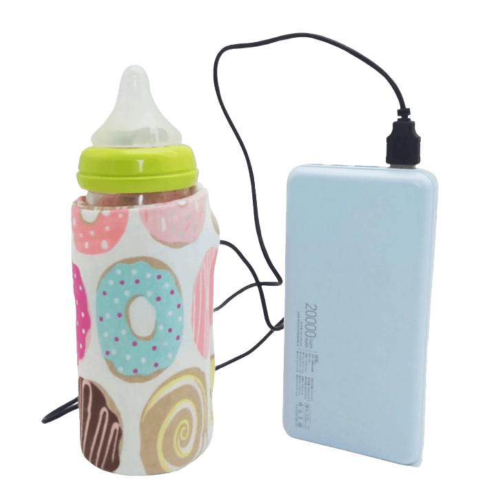 Portable USB Baby Bottle Warmer – Insulated Milk Heating Sleeve for Baby Feeding (USB Powered)