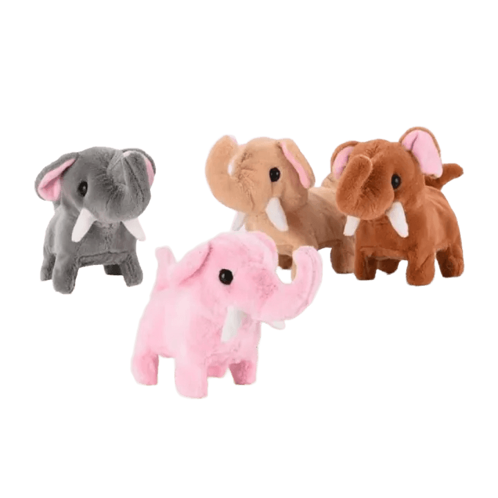 Musical Cartoon Elephant Toy – Interactive Light & Sound Walking Elephant for Toddlers