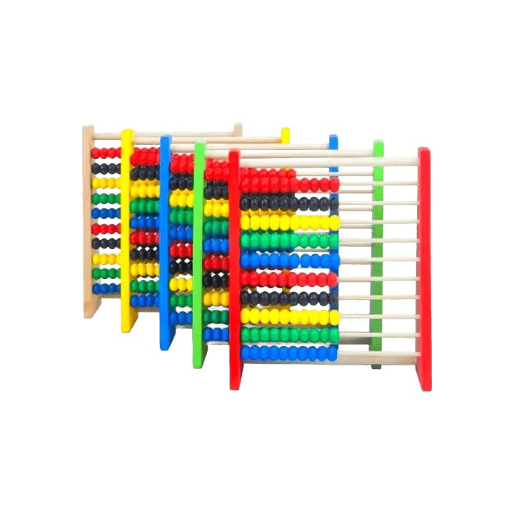 Countcraft Wooden Abacus – 100‑Bead Math Learning Tool for Kids