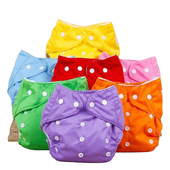 Baby Washable Waterproof Cloth Diaper Set (2 Diapers + 2 Inserts)
