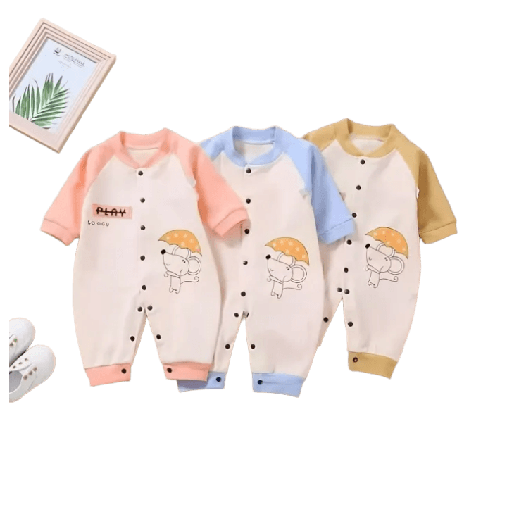 Multicolor Summer Baby Romper – Breathable Cotton One‑Piece for Newborns & Infants