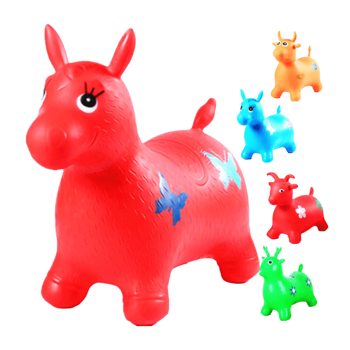Musical Kids Hopping Horse Toy – Inflatable Jumping Ride-On with Light & Music