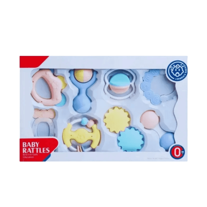 Early Learning Soft Grip Baby Rattle Set – Sensory Shaker Toys for Newborns & Infants