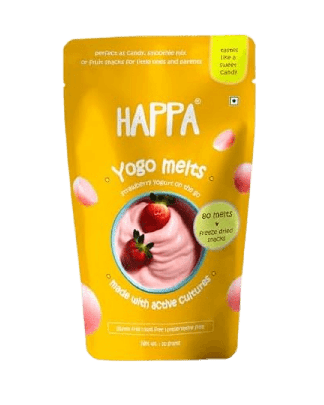 Happa Yogo Melts | strawberry yogurt snack |