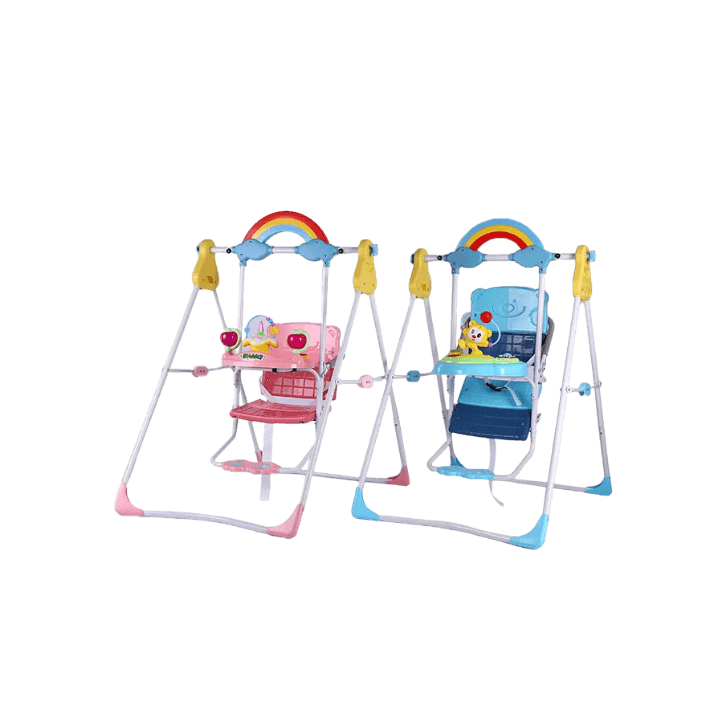 Baby Play Swing with Stand & Activity Toy Tray