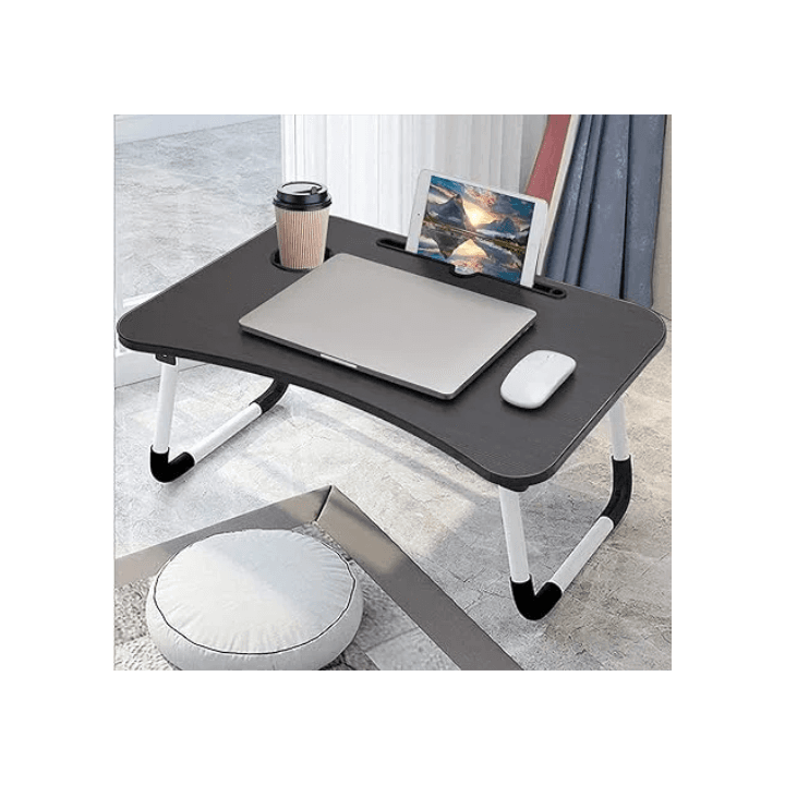 Portable Folding Laptop Table with iPad Stand