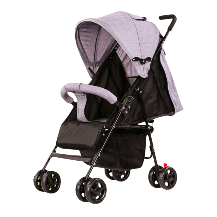 Foldable Baby Stroller with Comfortable Seat & Easy‑Access Storage Basket – Supports Up to 30 kg