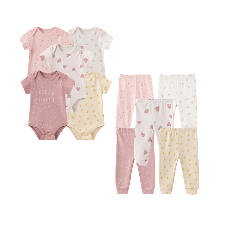 100 % Cotton Newborn Baby Bodysuit – Soft, Breathable Infant Onesie