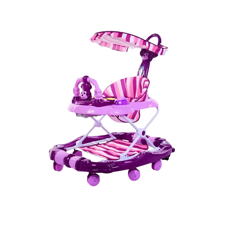 4‑in‑1 Baby Walker with Bouncer, Feeding Tray & Push‑Along Mode